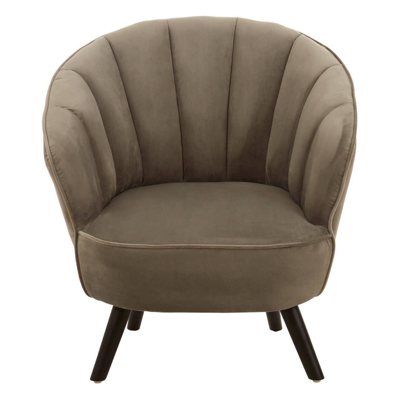 Luxe Grey Velvet Accent Chair