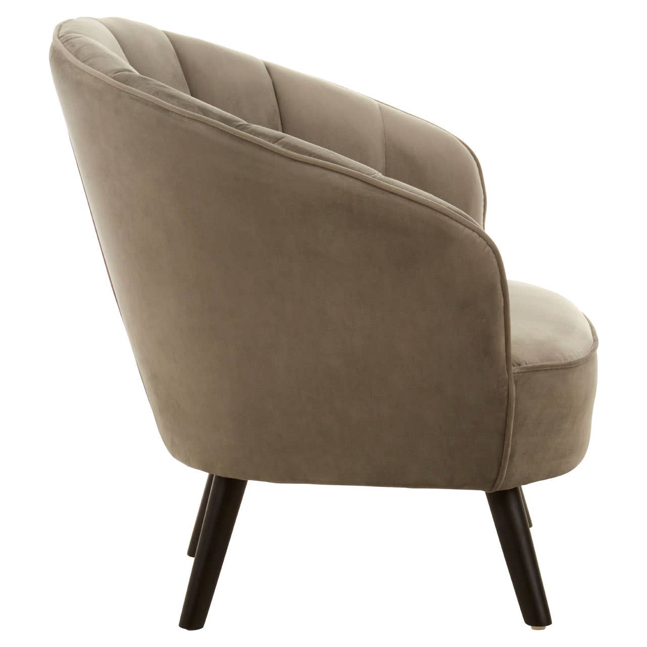Luxe Grey Velvet Accent Chair