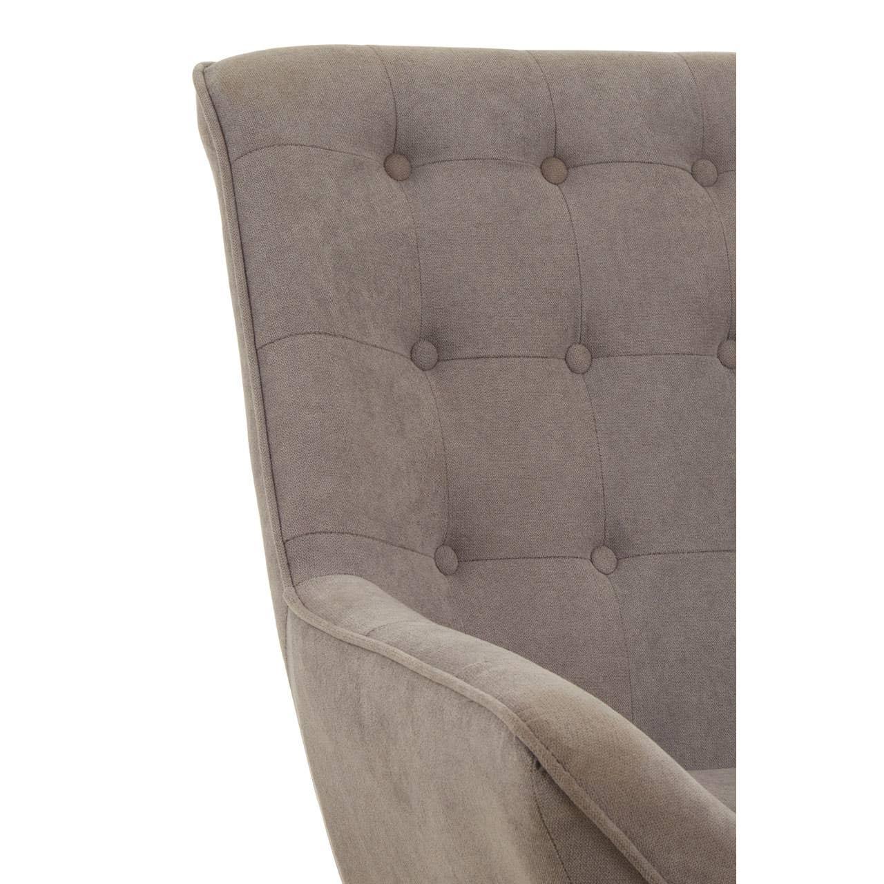 Modern Grey Curved Accent Chair