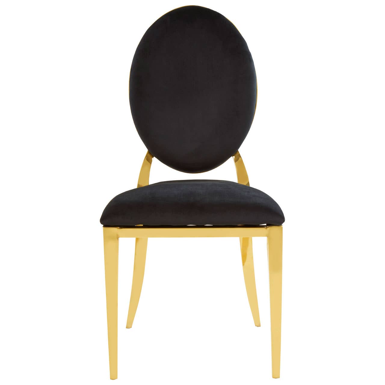 Luxe Gold Velvet Dining Chair