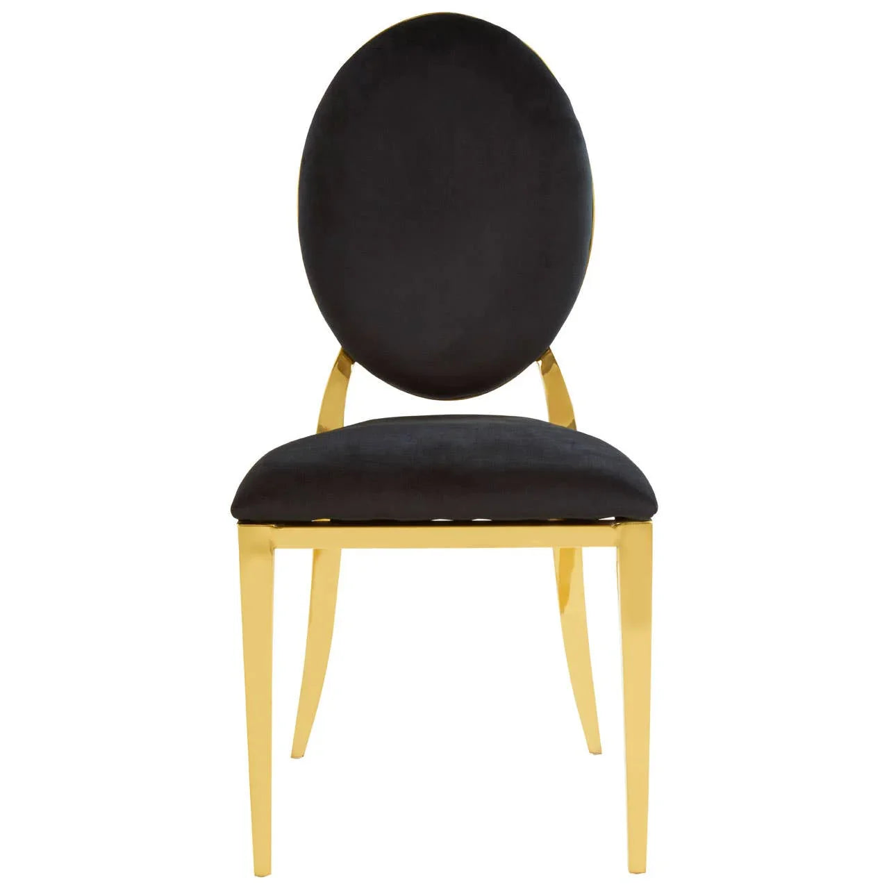 Luxe Gold Velvet Dining Chair