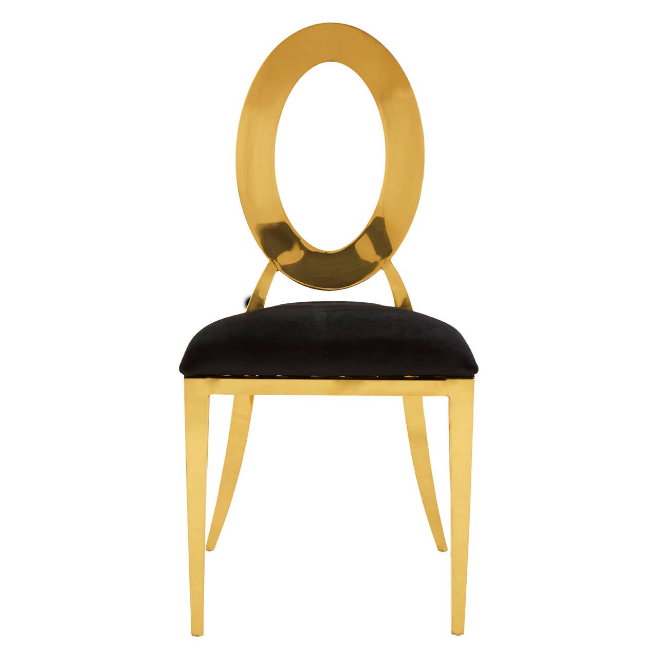Luxe Gold Velvet Dining Chair