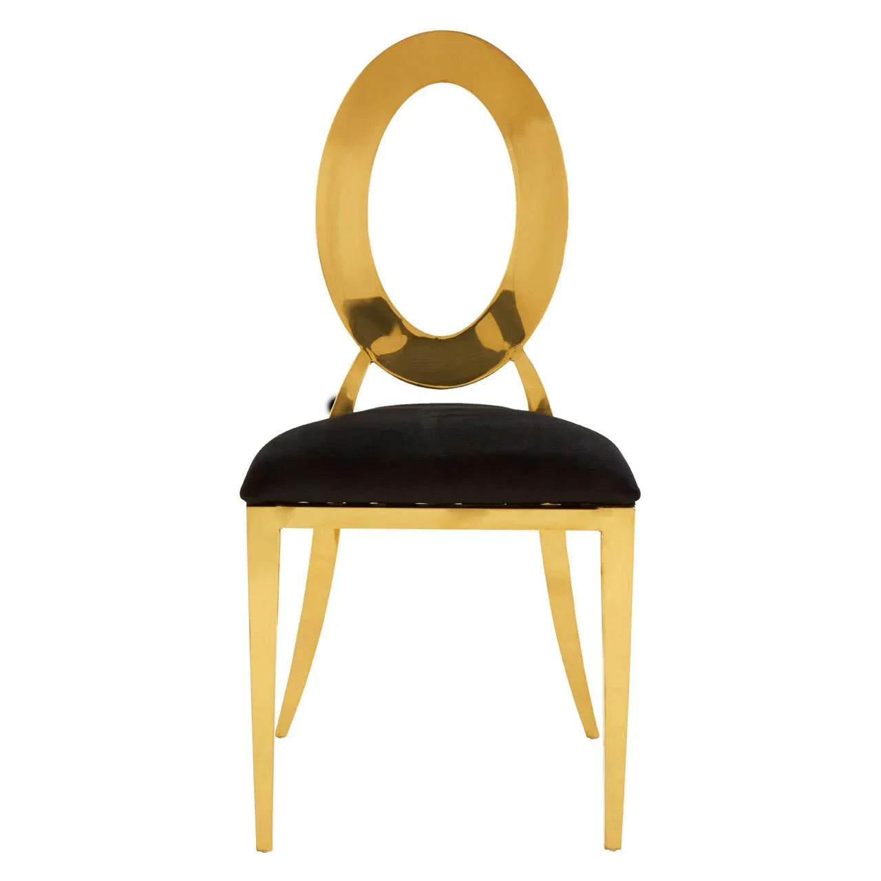 Luxe Gold Velvet Dining Chair