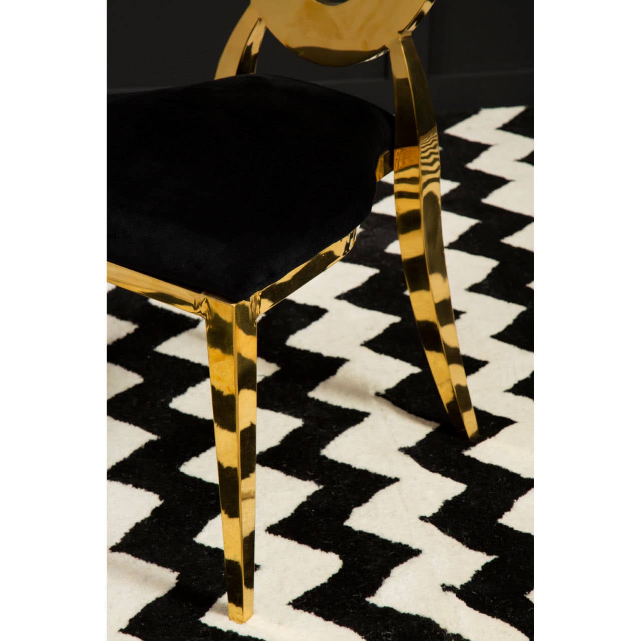 Luxe Gold Velvet Dining Chair