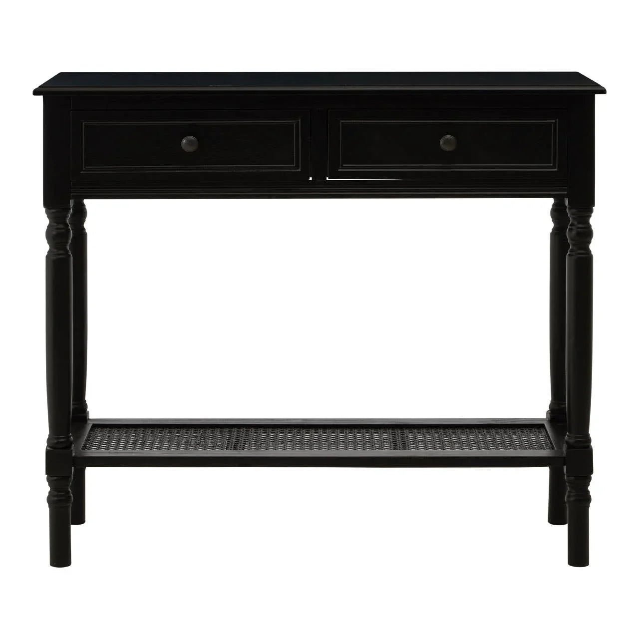 Chic Black Wooden Console Table