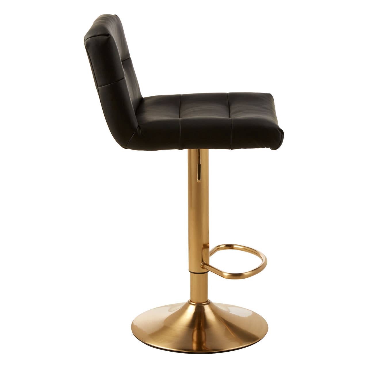 Luxe Black Bar Stool