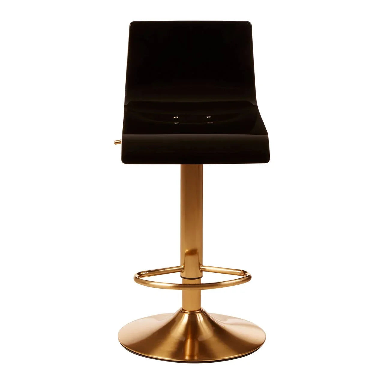 Luxe Acrylic Gold Bar Stool