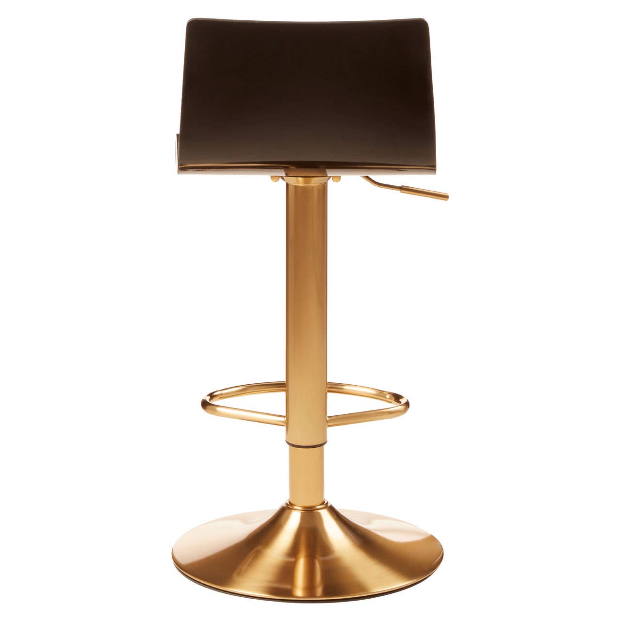 Luxe Acrylic Gold Bar Stool