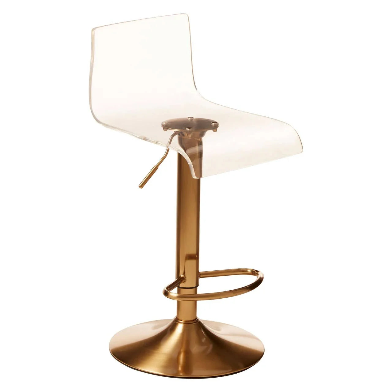 Luxe Acrylic Swivel Bar Stool