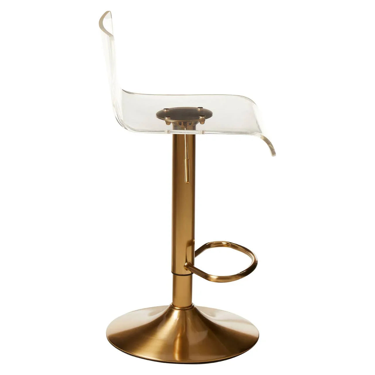 Luxe Acrylic Swivel Bar Stool