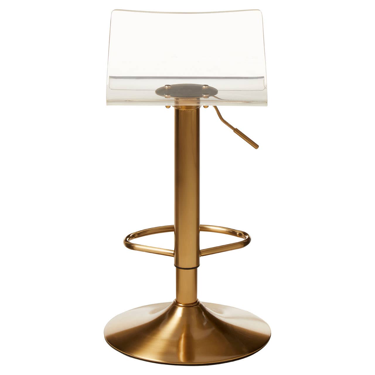 Luxe Acrylic Swivel Bar Stool