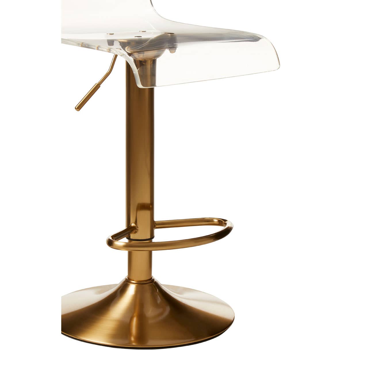 Luxe Acrylic Swivel Bar Stool