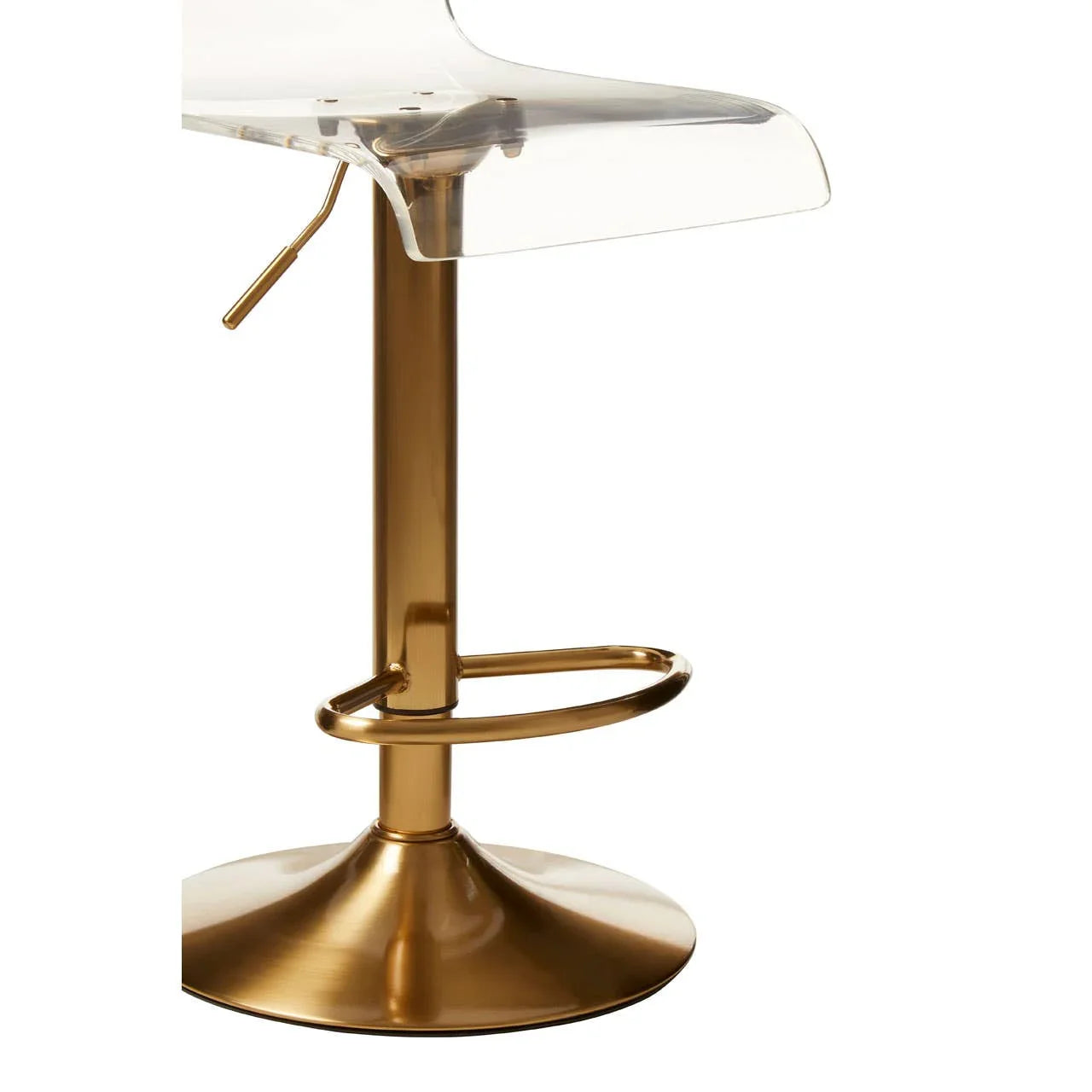 Luxe Acrylic Swivel Bar Stool
