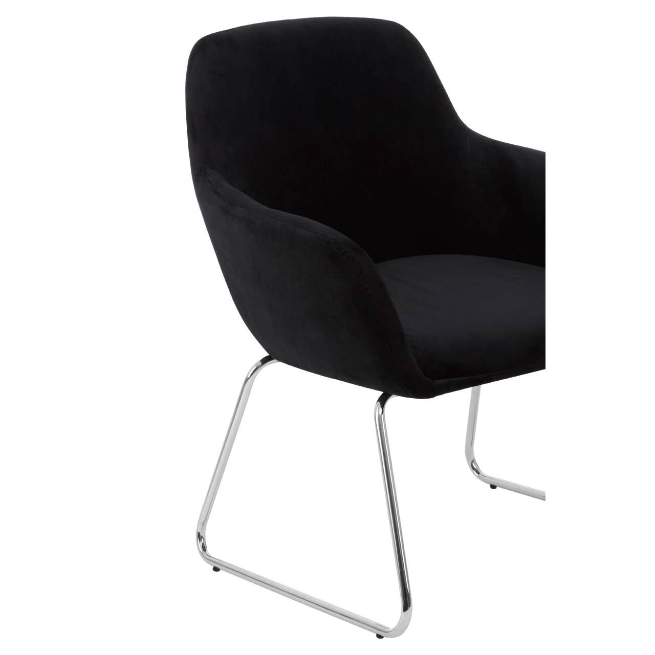 Sleek Chrome Sled Leg Chair