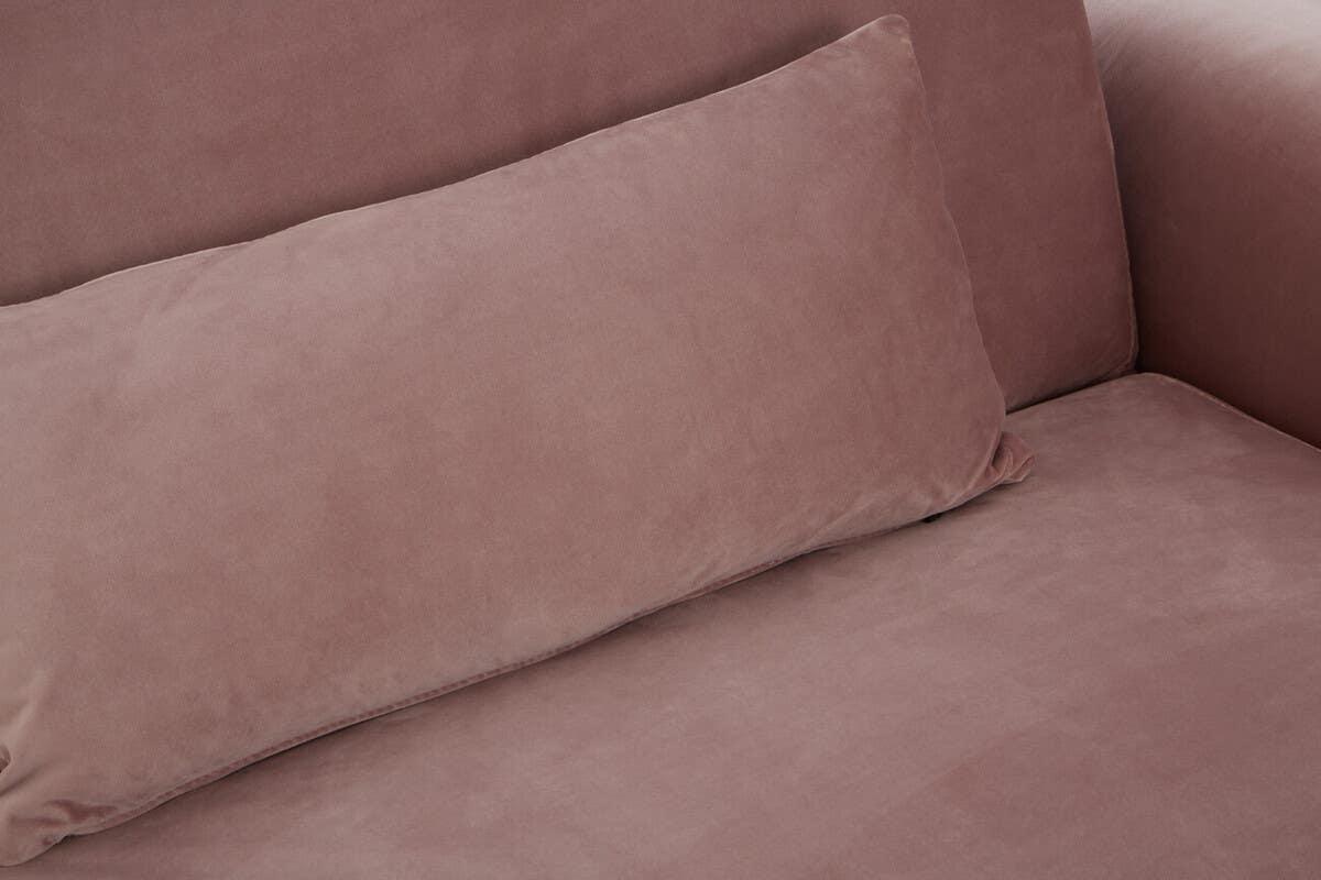 Luxe Pink Velvet Sofa