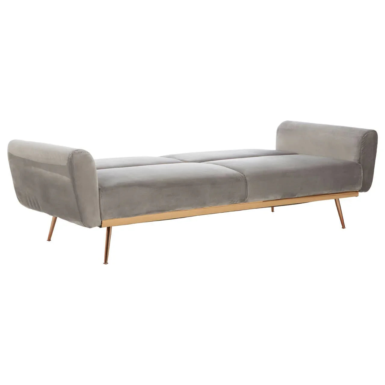 Luxe Grey Velvet Sofa