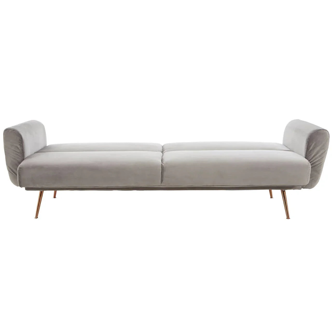 Luxe Grey Velvet Sofa