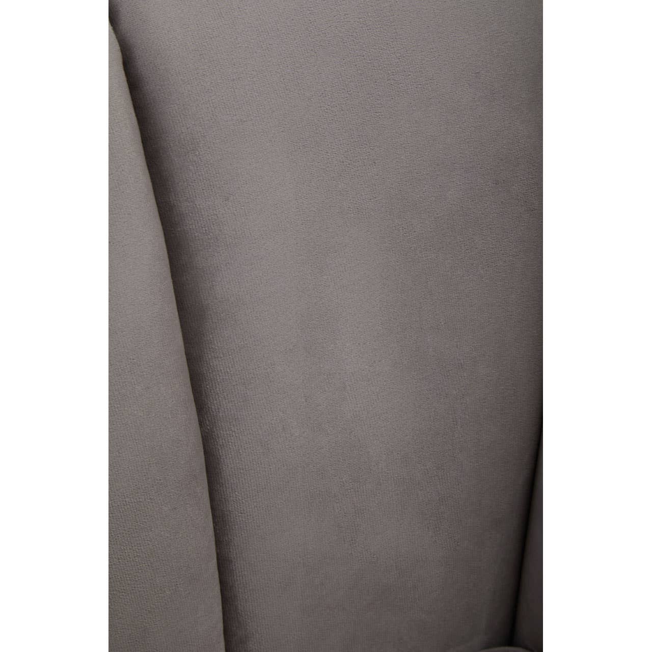 Luxe Grey Velvet Lounge Chair