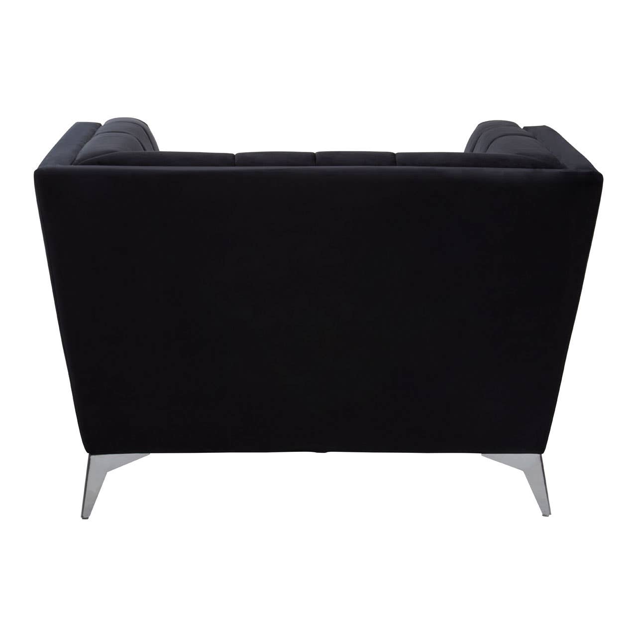 Luxe Black Velvet Lounge Chair