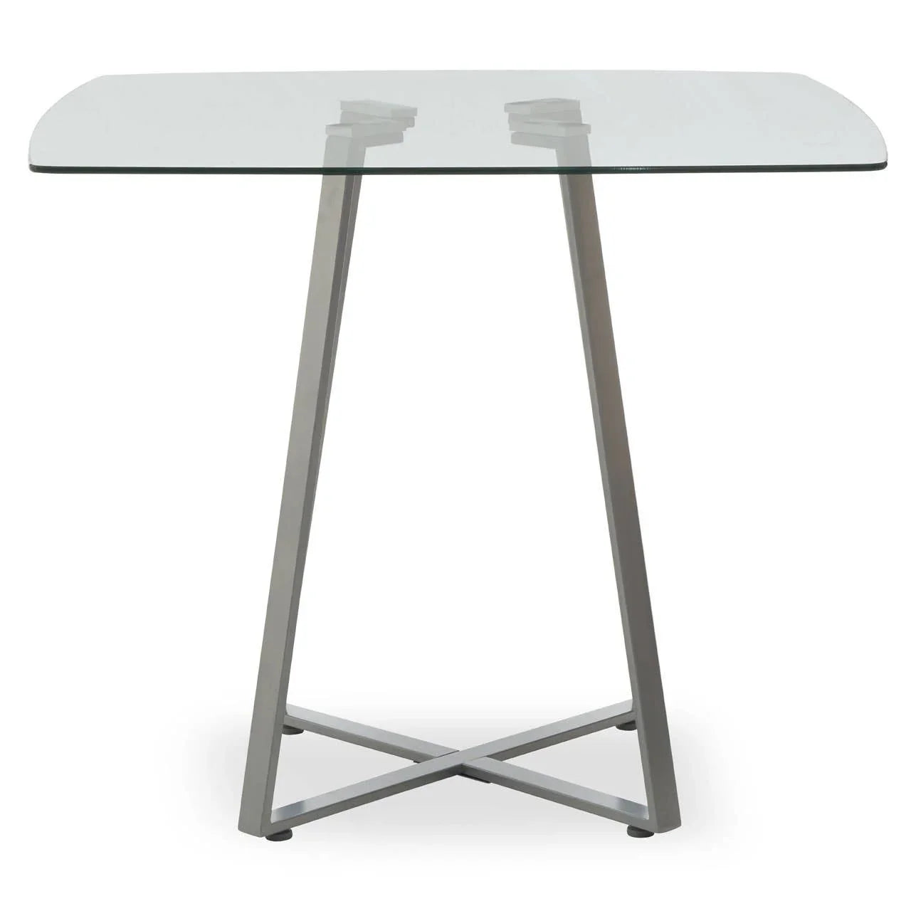 Modern Grey Glass Dining Table
