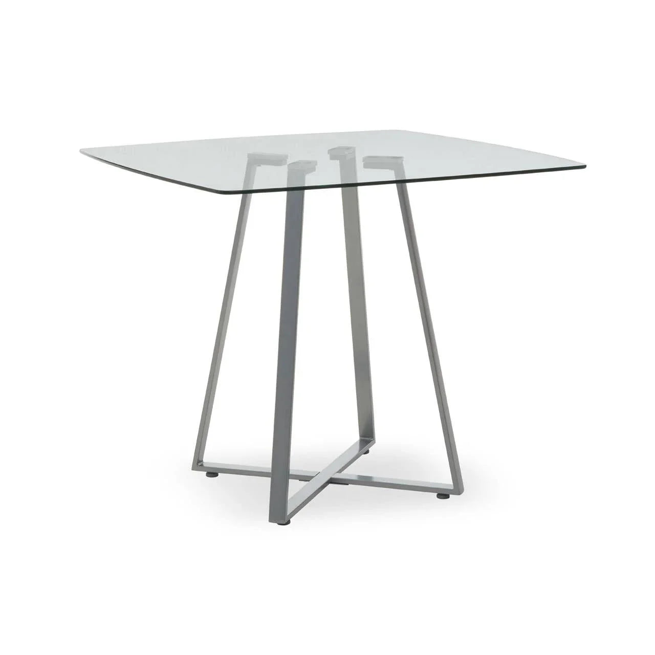 Modern Grey Glass Dining Table