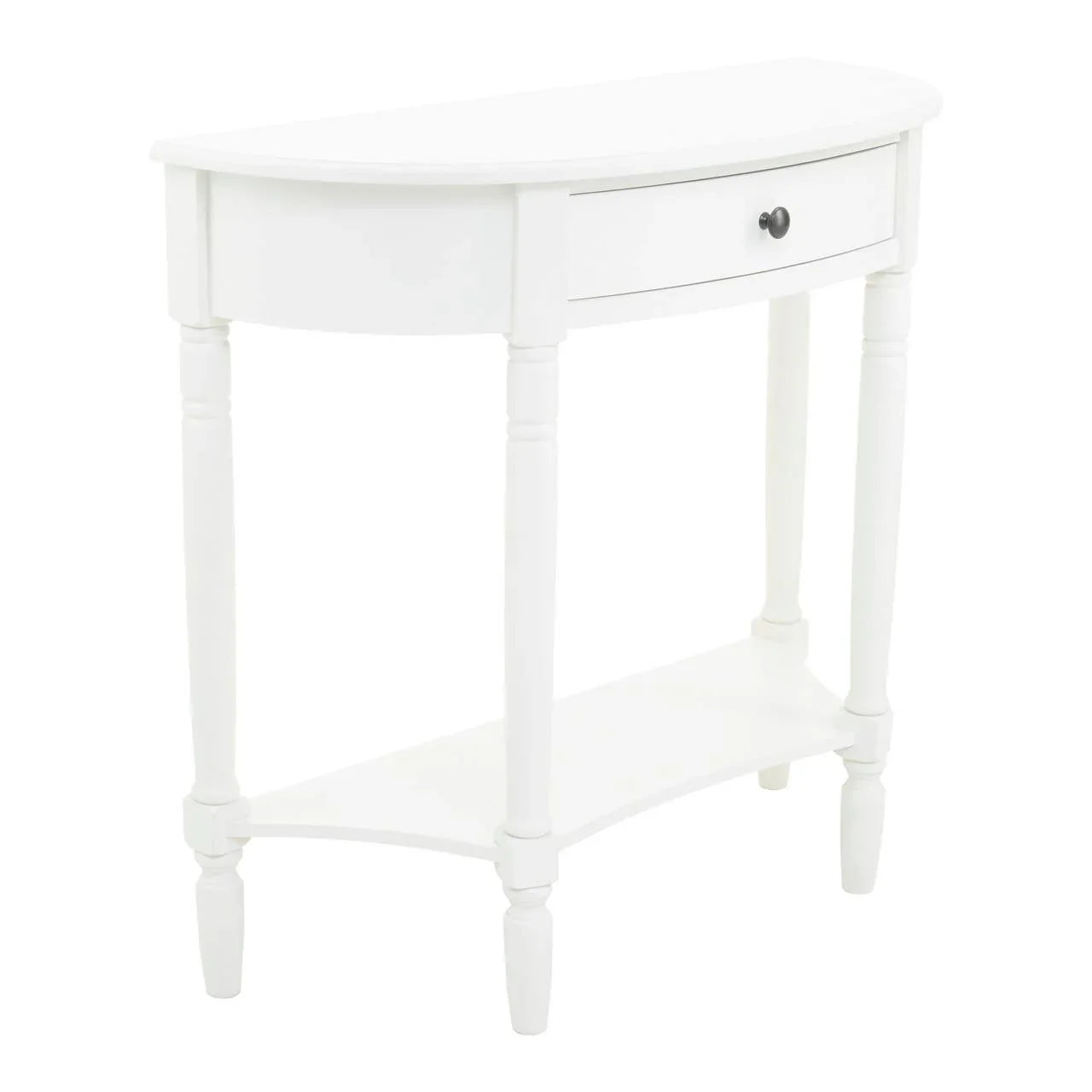 Elegant White Wood Console Table
