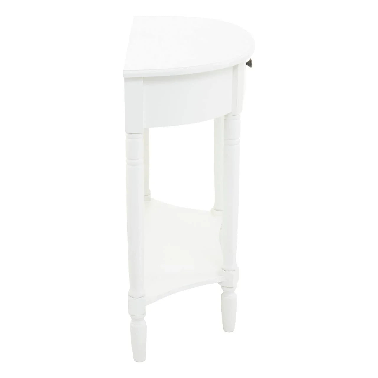 Elegant White Wood Console Table