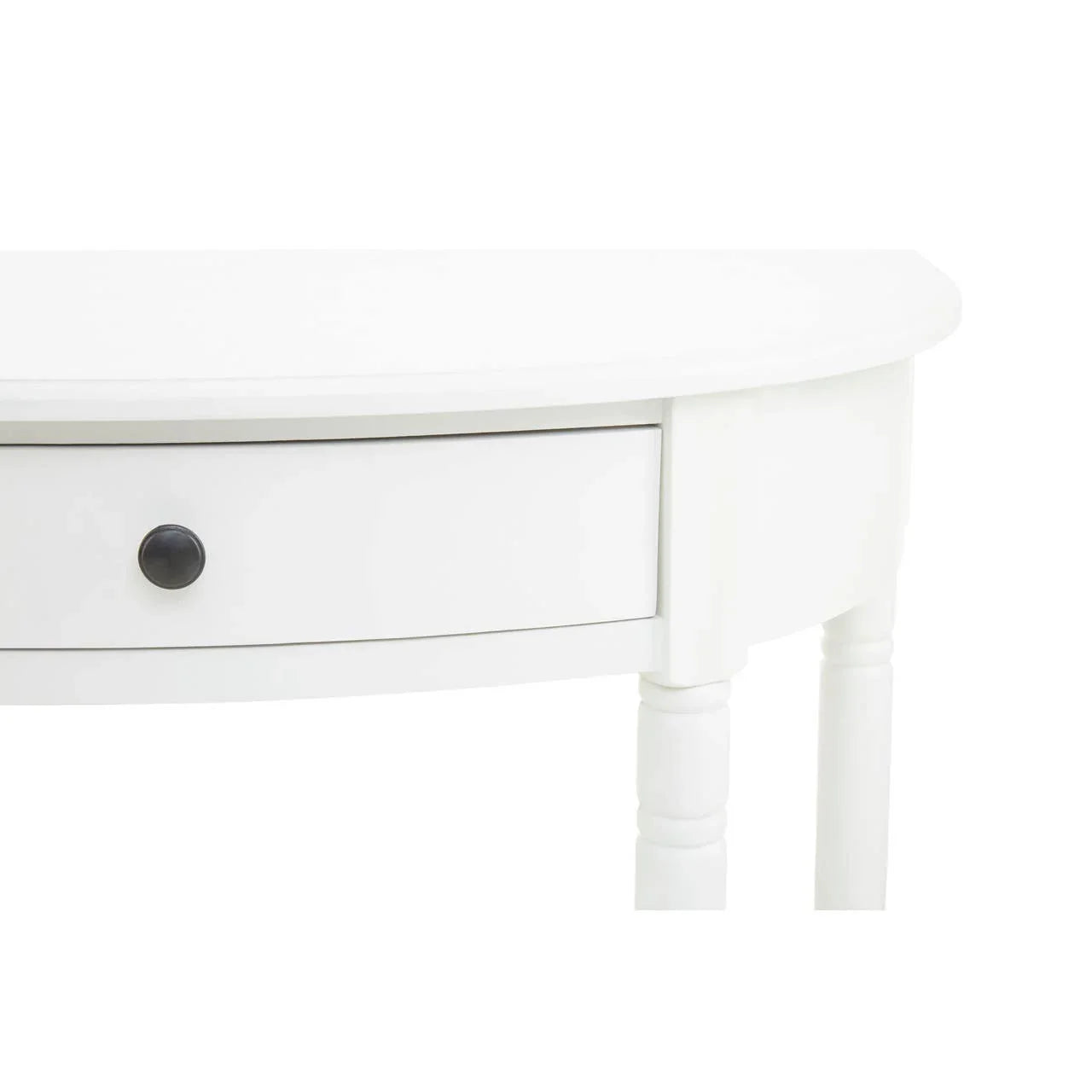 Elegant White Wood Console Table