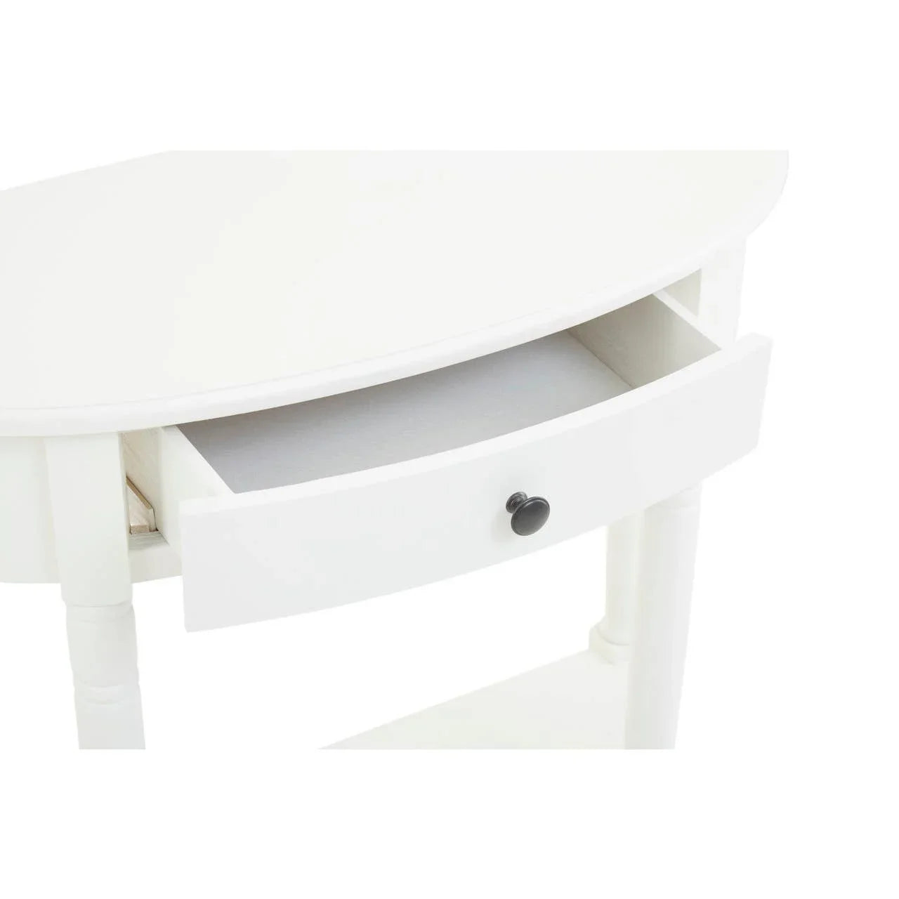 Elegant White Wood Console Table