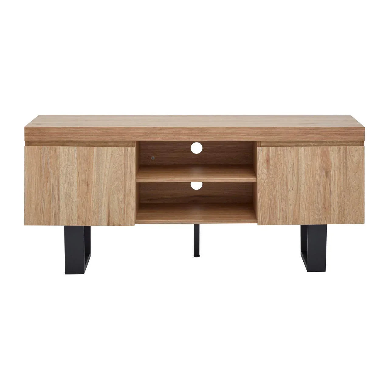 Natural Wood Media Console