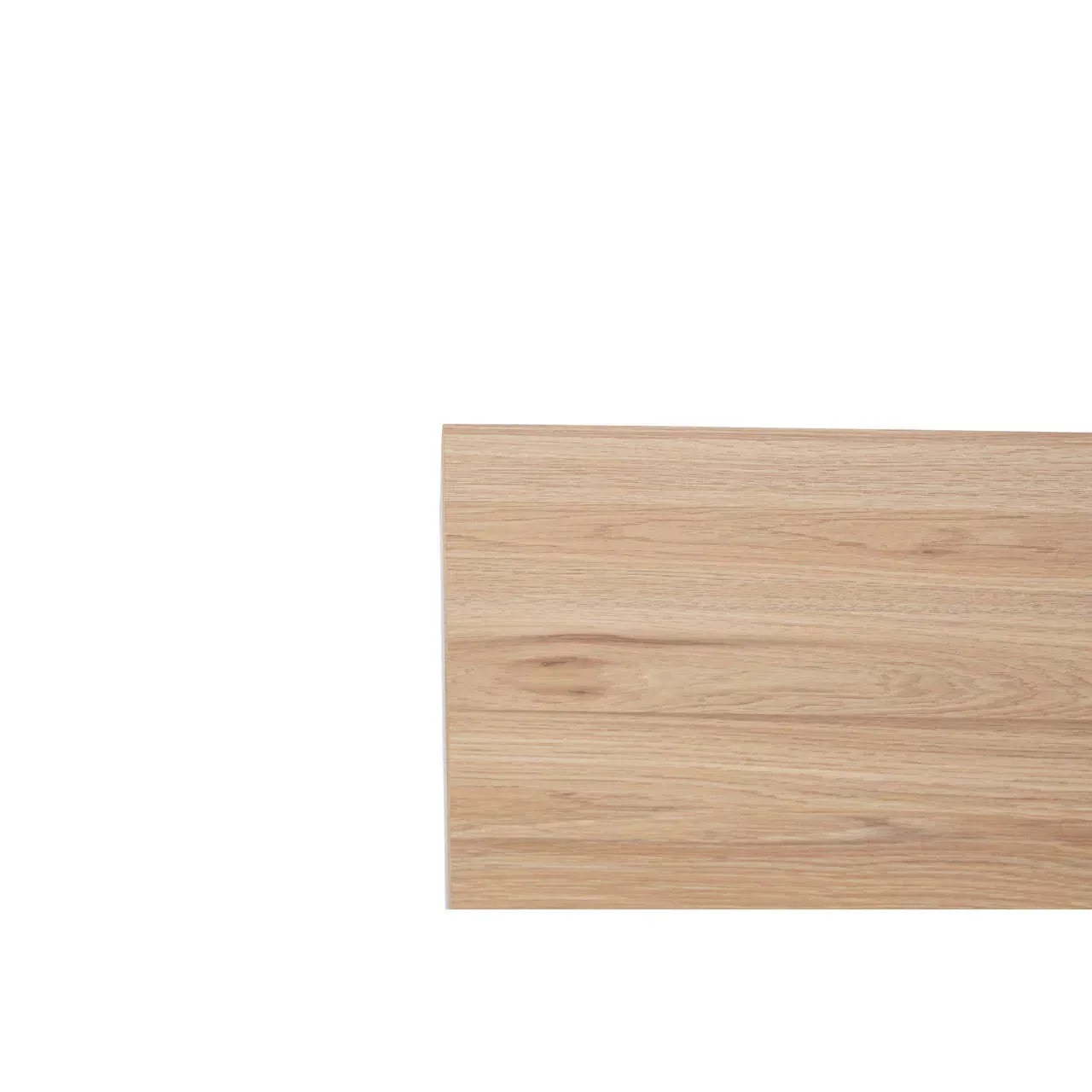 Light oak wood table top detail showing grain and smooth finish
