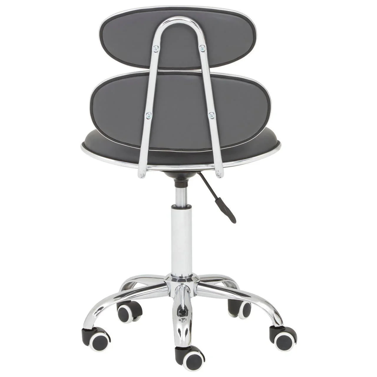 Sleek Grey Swivel Desk Chair
