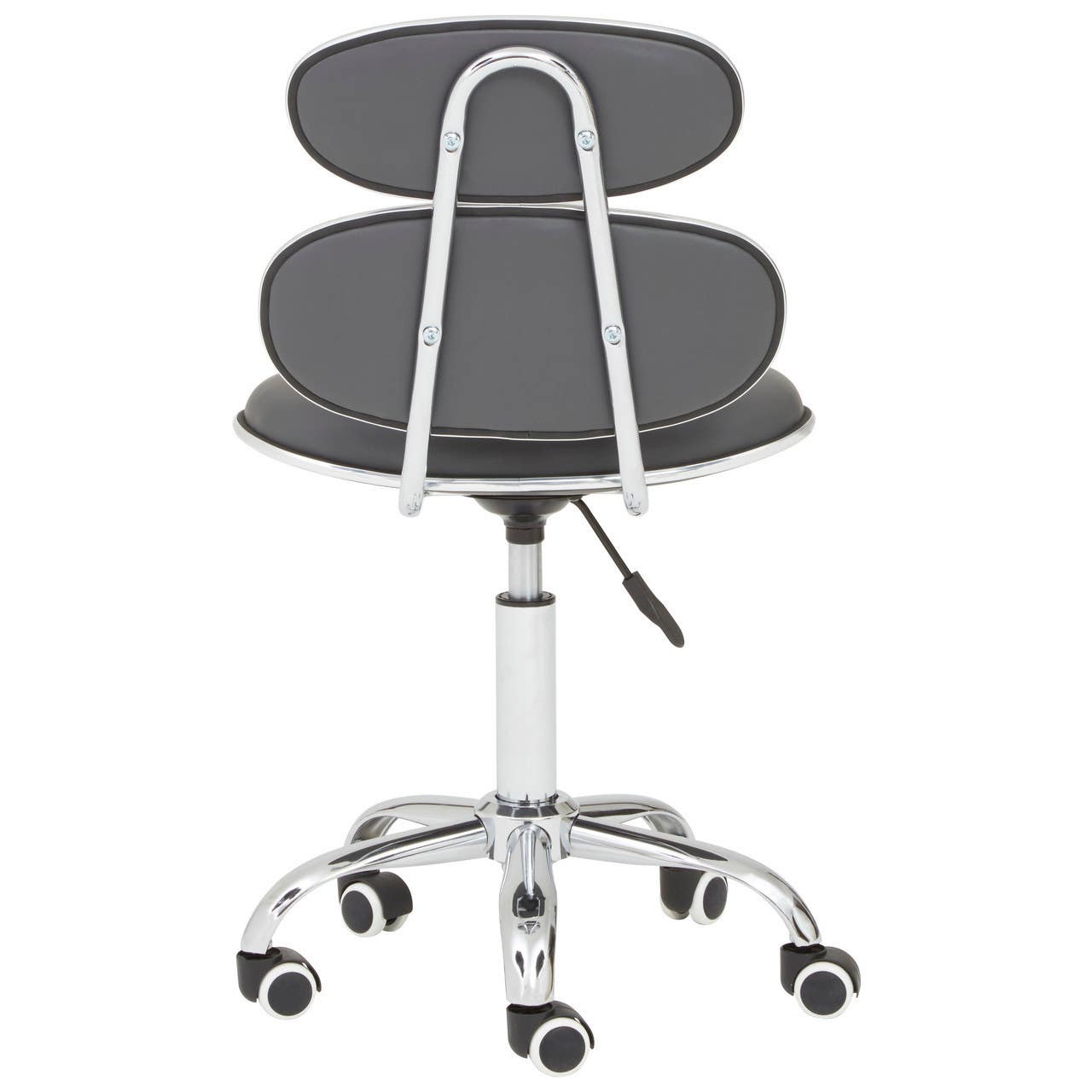 Sleek Grey Swivel Desk Chair