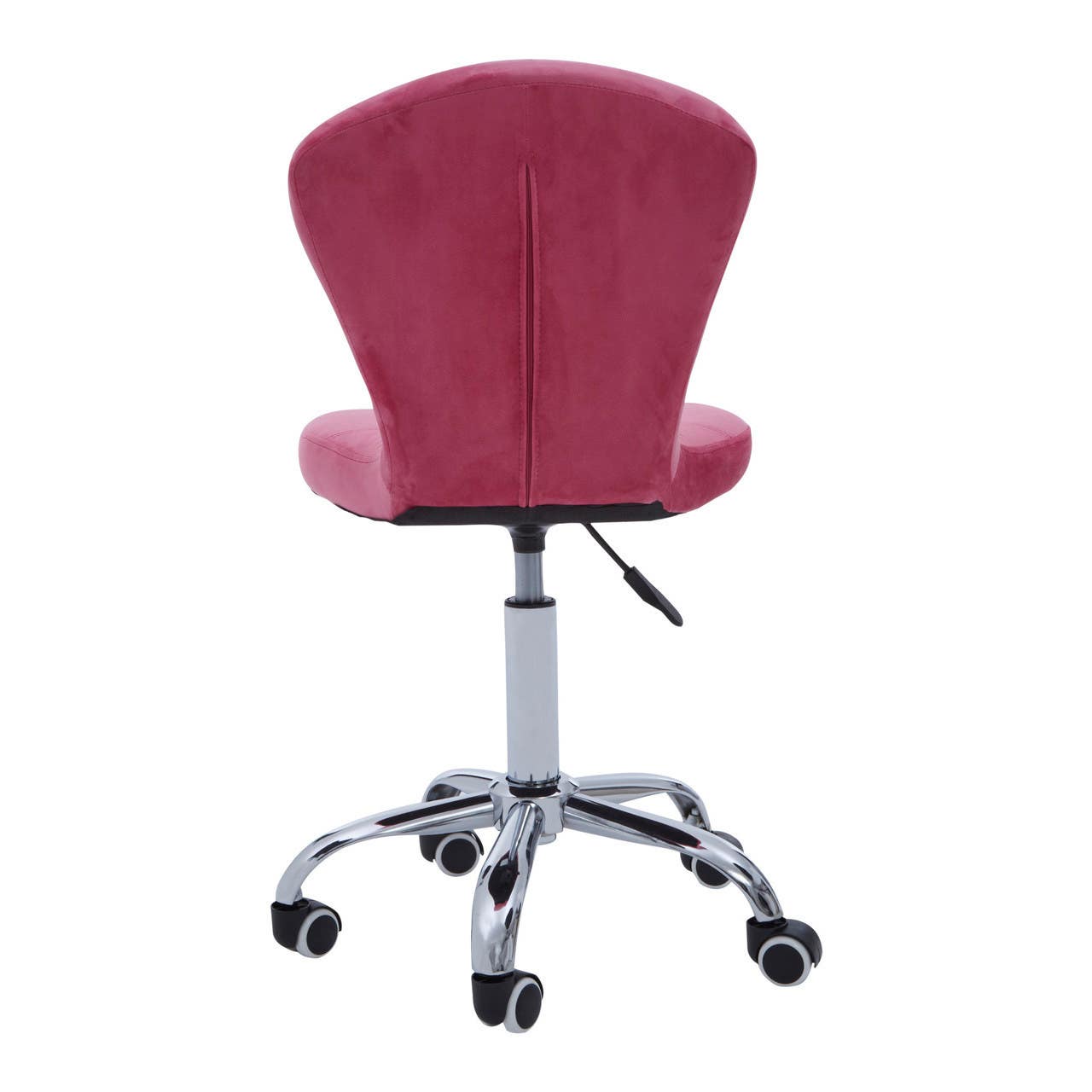 Luxe Pink Velvet Office Chair