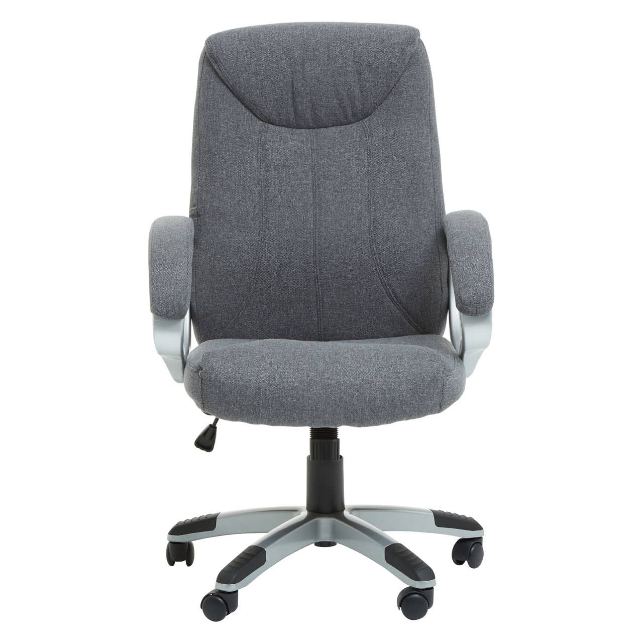 Sleek Grey Swivel Office Chair