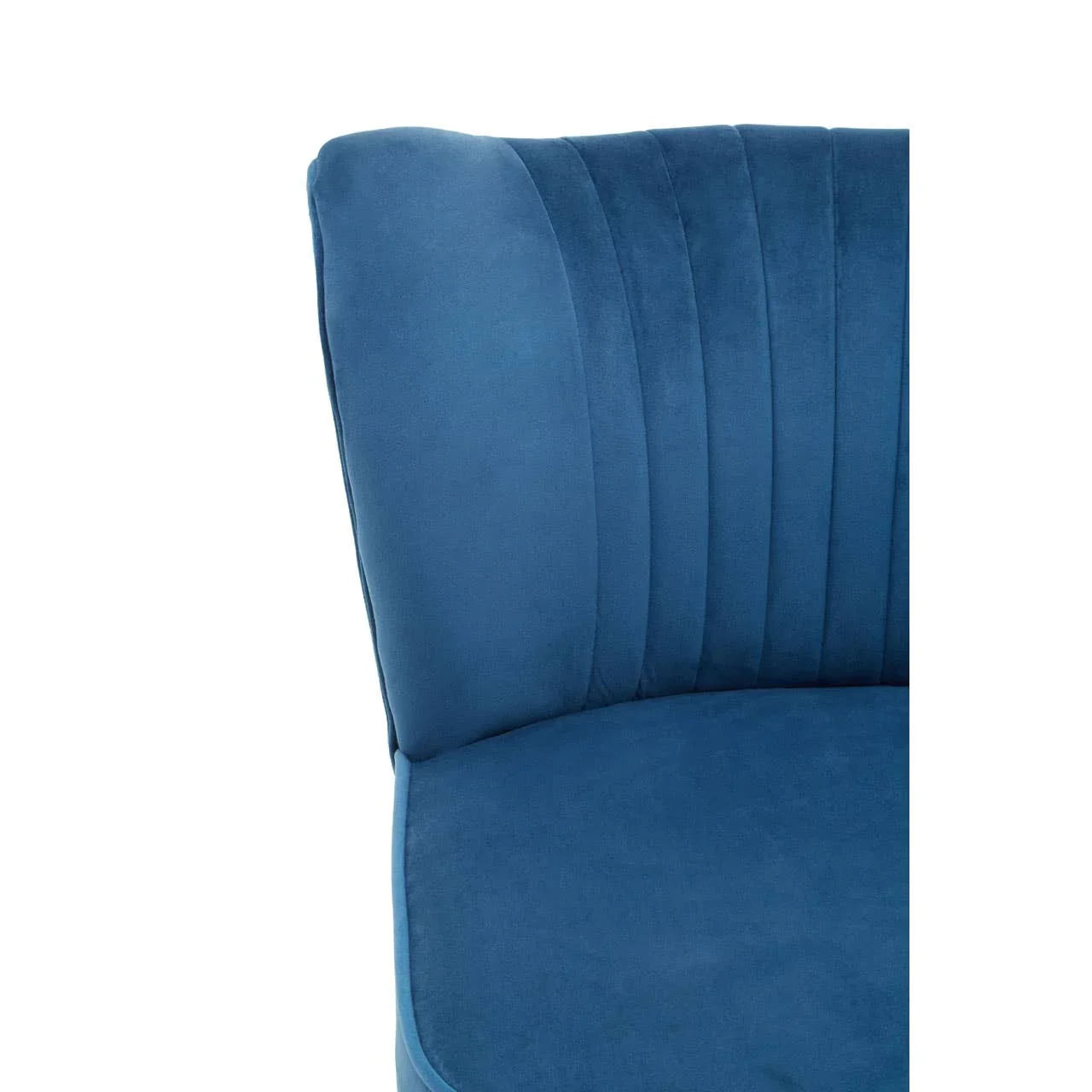 Luxe Blue Velvet Accent Chair