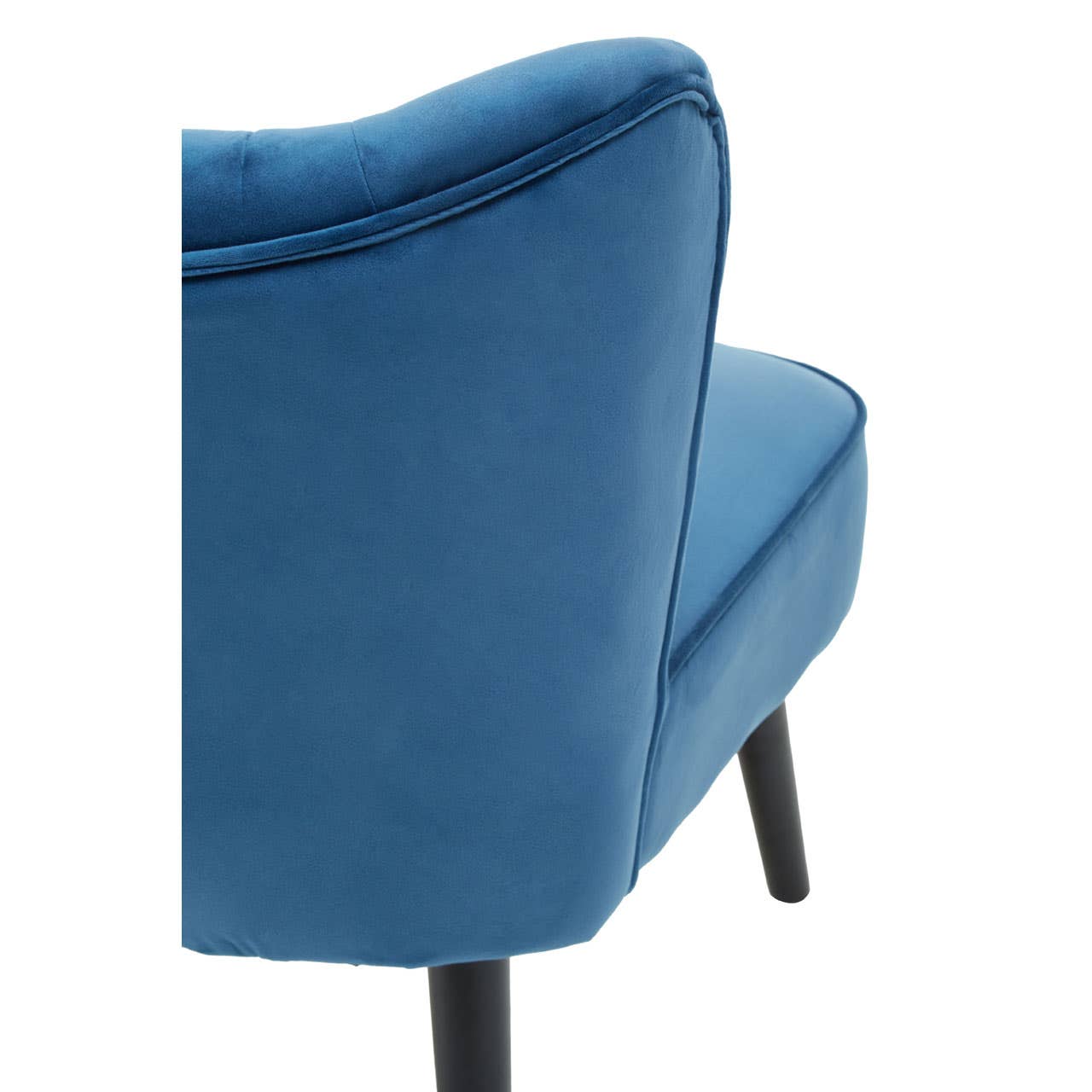 Luxe Blue Velvet Accent Chair