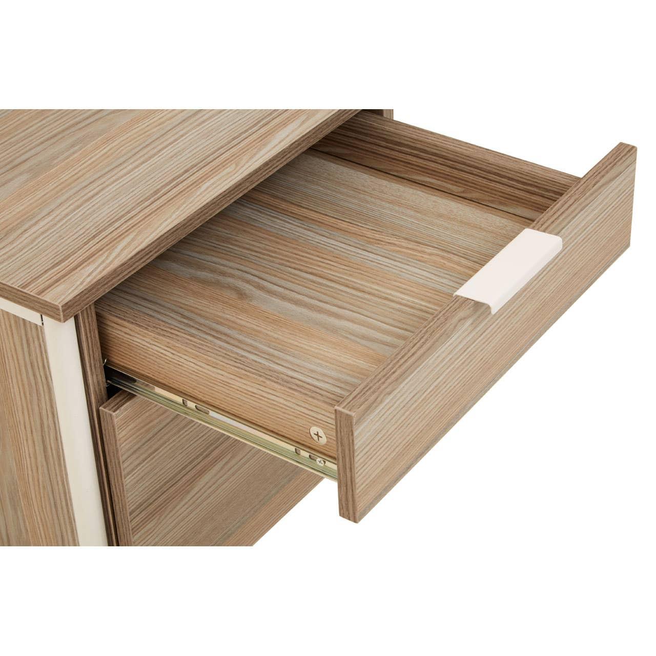 Oak Desk with Metal Frame