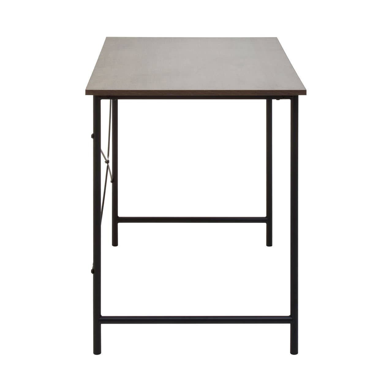 Oak Veneer Metal Frame Desk