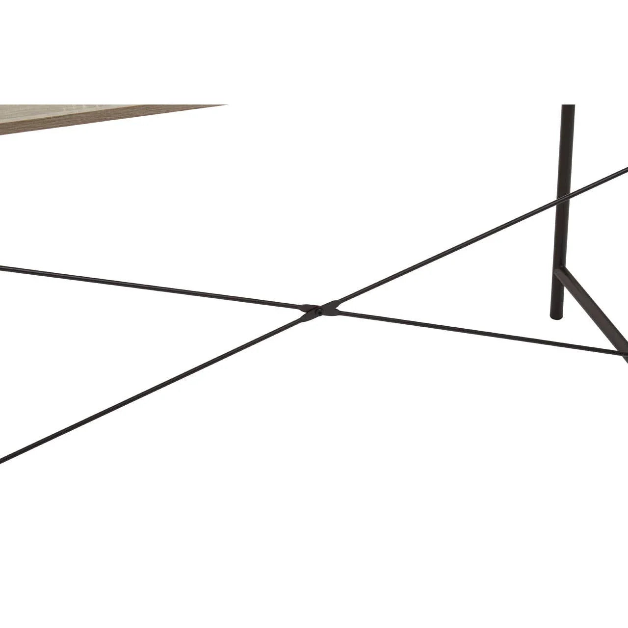 Rustic Oak Industrial Desk