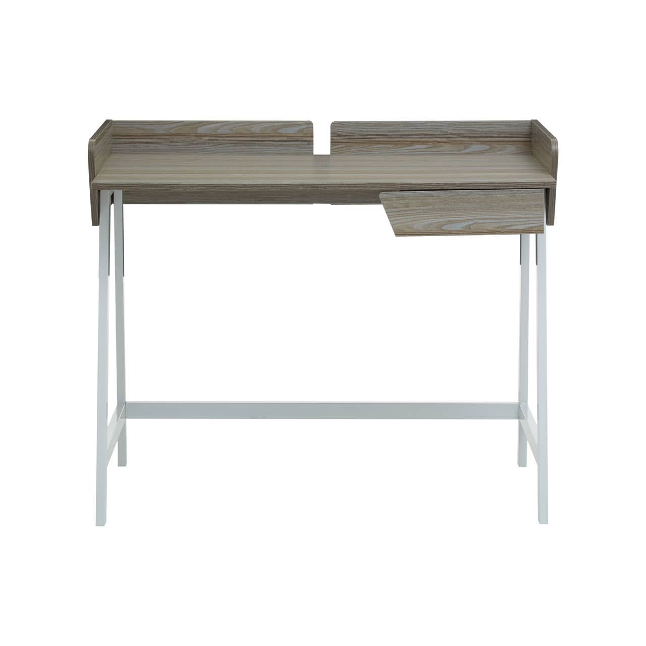 Oak Metal Frame Desk
