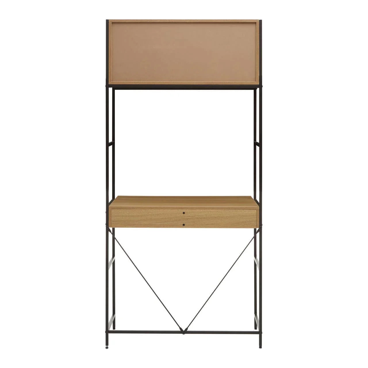 Oak Effect Modular Home Office