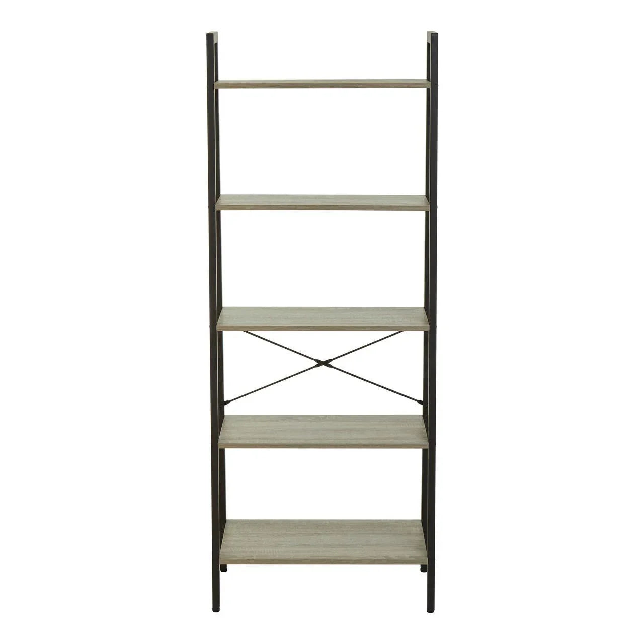 Industrial Oak Ladder Shelf