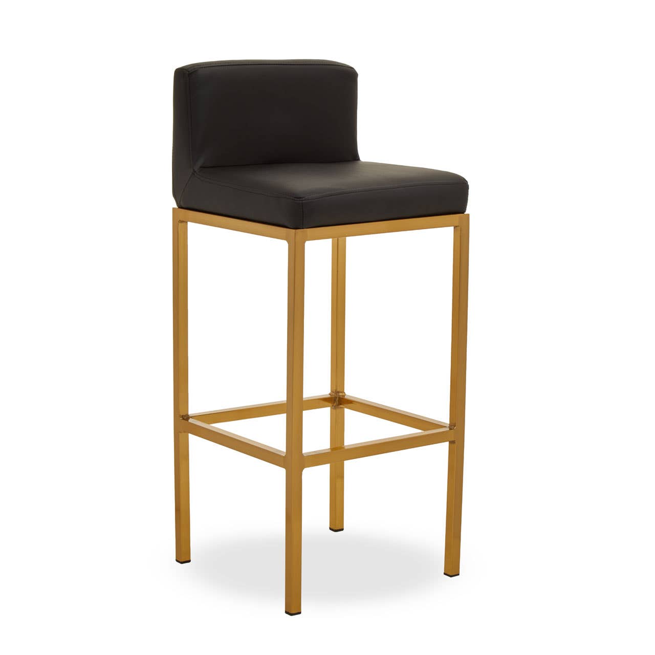 Luxe Black Gold Bar Chair