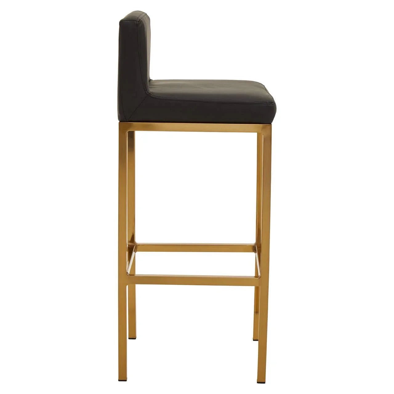 Luxe Black Gold Bar Chair