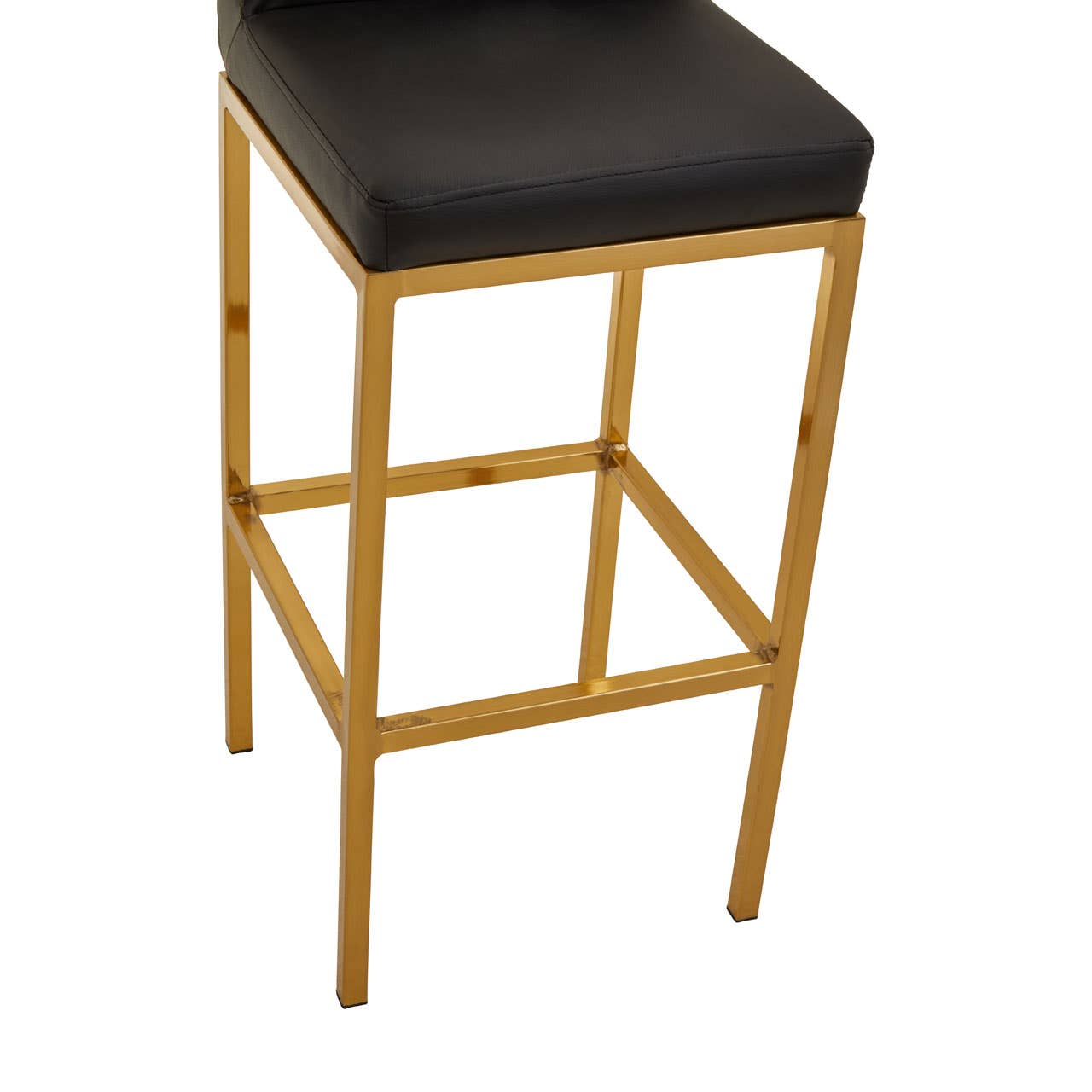 Luxe Black Gold Bar Chair