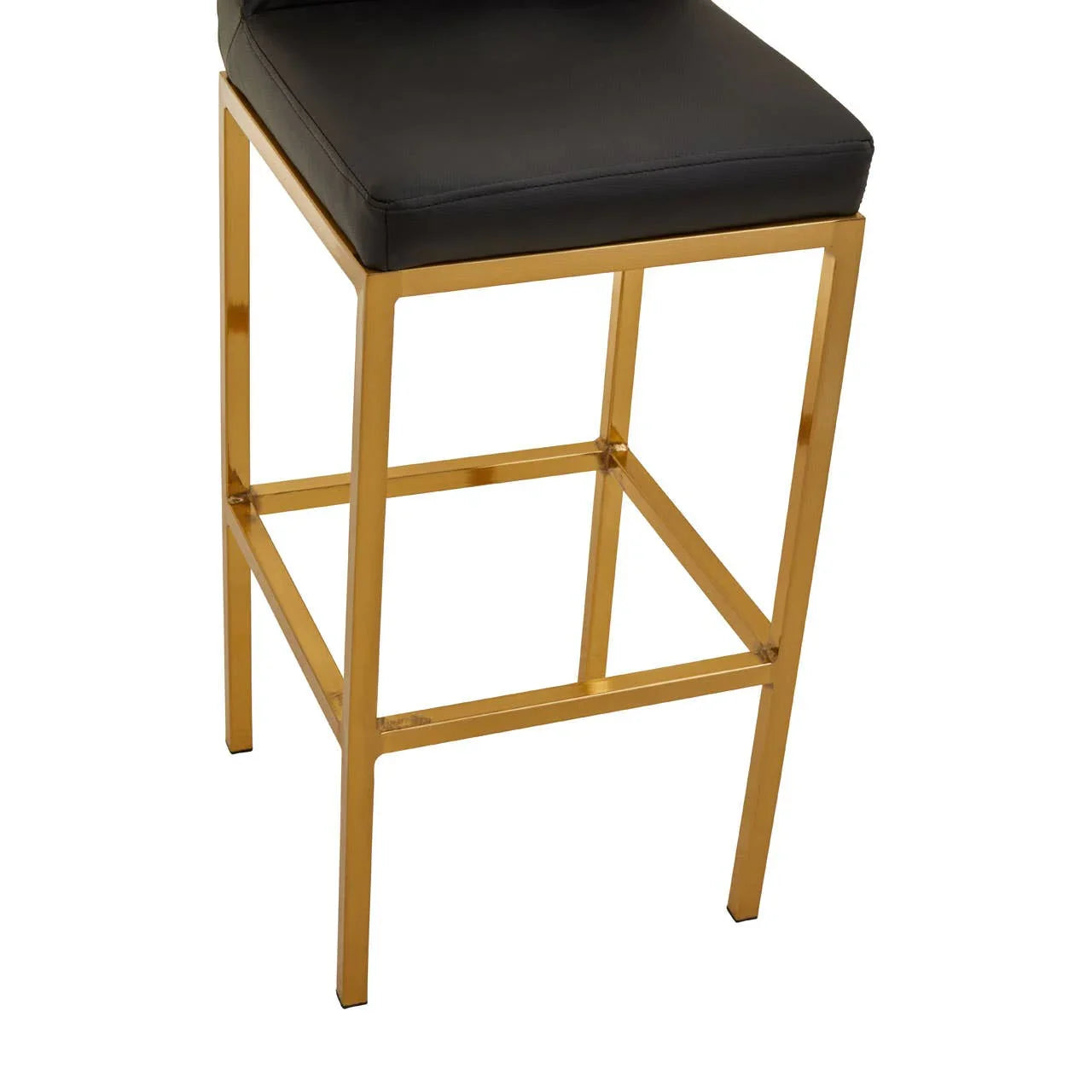 Luxe Black Gold Bar Chair