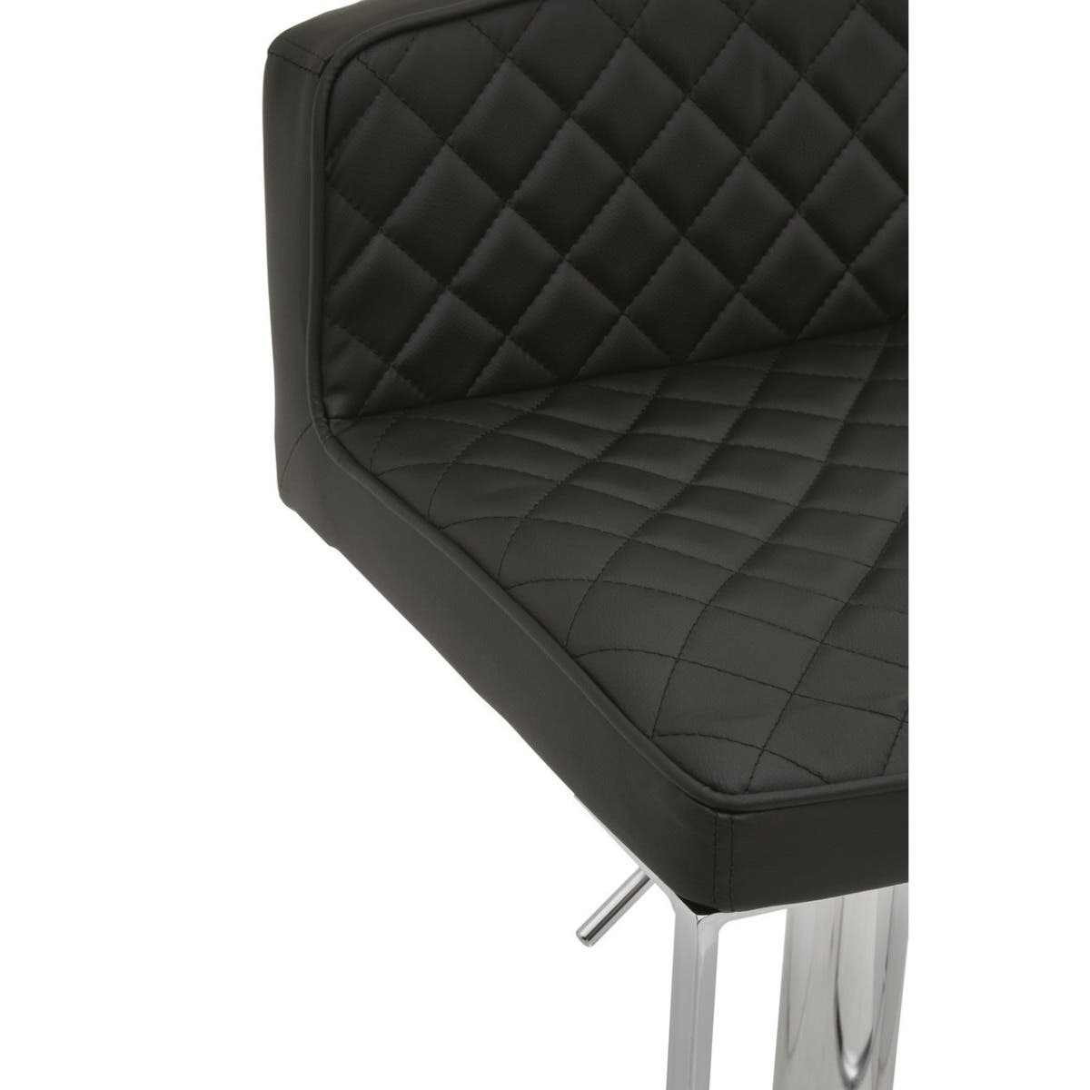 Monochrome Diamond Back Bar Stool