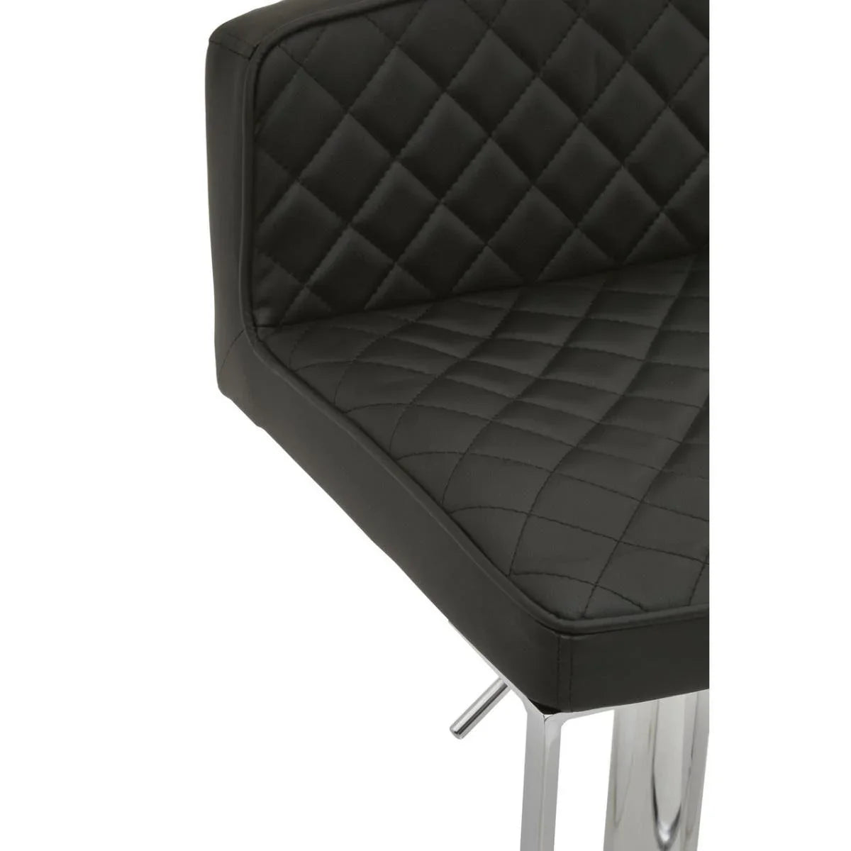 Monochrome Diamond Back Bar Stool