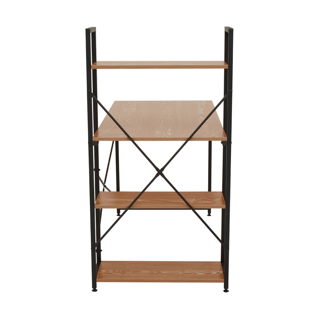 Red Pomelo Desk With Shelves